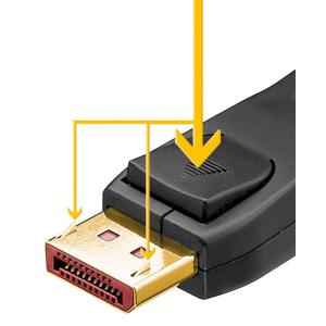 GOOBAY καλώδιο DisplayPort 74760, 16K/60Hz, 80 Gbps, 1m, μαύρο | Καλώδια - Αντάπτορες | elabstore.gr