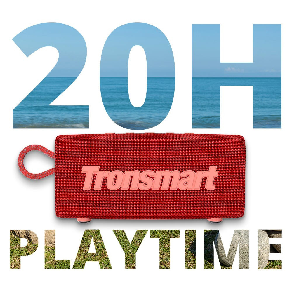 TRONSMART φορητό ηχείο Trip, 10W, Bluetooth, TWS, 2000mAh, IPX7, κόκκινο | eLabstore.gr TRONSMART φορητό ηχείο Trip, 10W, Bluetooth, TWS, 2000mAh, IPX7, κόκκινο | Εικόνα & Ήχος | elabstore.gr