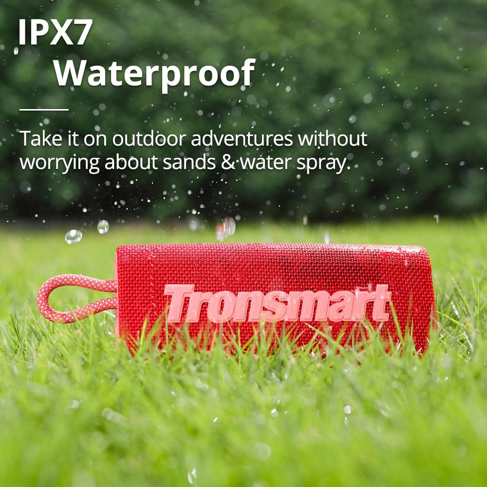 TRONSMART φορητό ηχείο Trip, 10W, Bluetooth, TWS, 2000mAh, IPX7, κόκκινο | eLabstore.gr TRONSMART φορητό ηχείο Trip, 10W, Bluetooth, TWS, 2000mAh, IPX7, κόκκινο | Εικόνα & Ήχος | elabstore.gr