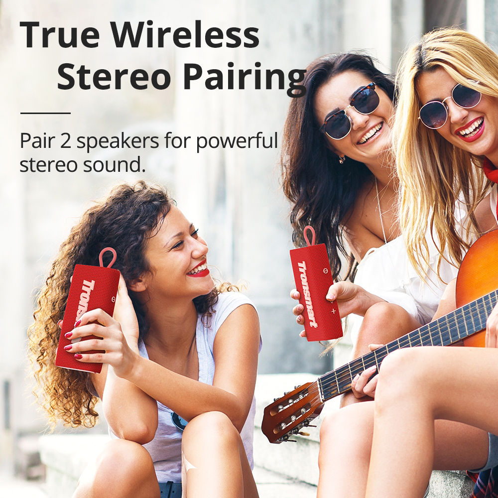 TRONSMART φορητό ηχείο Trip, 10W, Bluetooth, TWS, 2000mAh, IPX7, κόκκινο | eLabstore.gr TRONSMART φορητό ηχείο Trip, 10W, Bluetooth, TWS, 2000mAh, IPX7, κόκκινο - Image 6