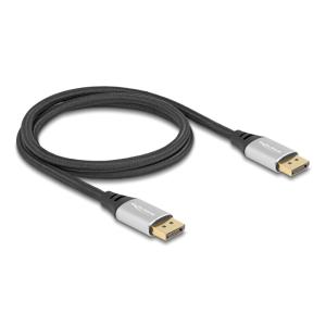 DELOCK καλώδιο DisplayPort 2.1 80633, 16K/60Hz, 40 Gbps, 1m, μαύρο | Καλώδια - Αντάπτορες | elabstore.gr