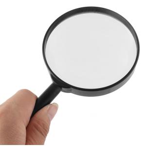 Μεγεθυντικός φακός AG581A, 2.5x, 9cm, μαύρος | Αναλώσιμα - Είδη Γραφείου | elabstore.gr