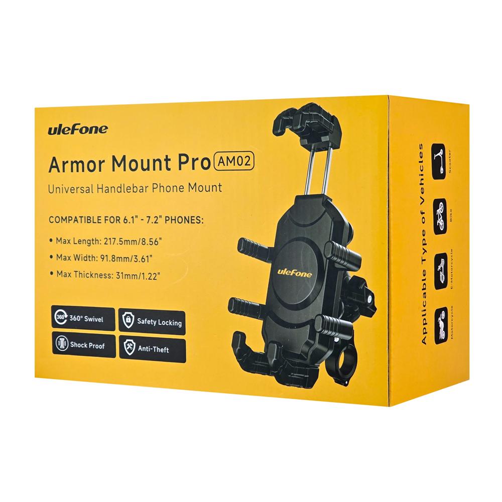 ULEFONE βάση ποδηλάτου για smartphone Armor Mount Pro AM02, μαύρη | eLabstore.gr ULEFONE βάση ποδηλάτου για smartphone Armor Mount Pro AM02, μαύρη - Image 6