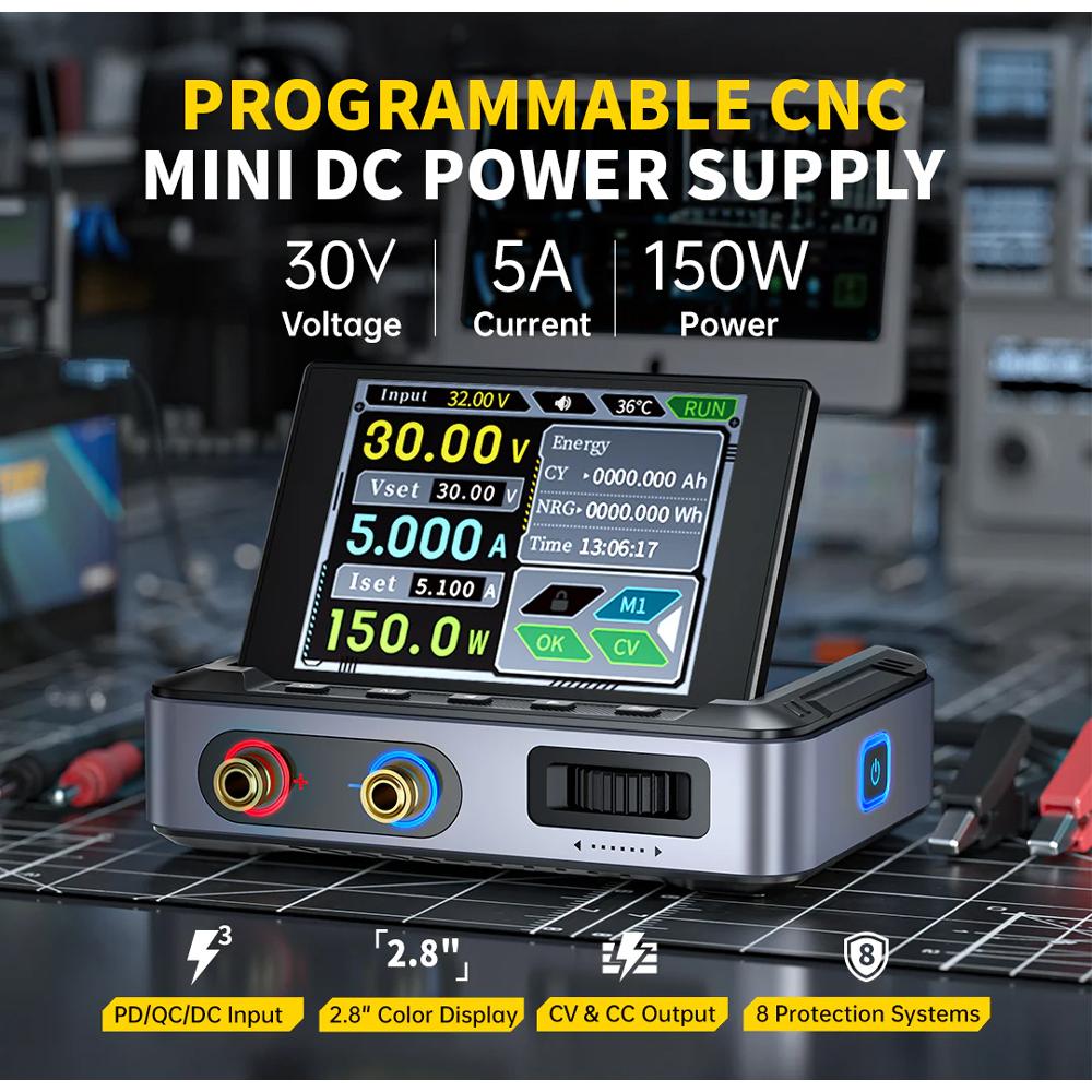 FNIRSI μίνι τροφοδοτικό πάγκου DPS-150, 150W | eLabstore.gr FNIRSI μίνι τροφοδοτικό πάγκου DPS-150, 150W | Εργαλεία | elabstore.gr