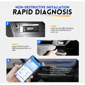 FNIRSI διαγνωστικό αυτοκινήτου OBD II FD10, Bluetooth | Gadgets - Αξεσουάρ | elabstore.gr