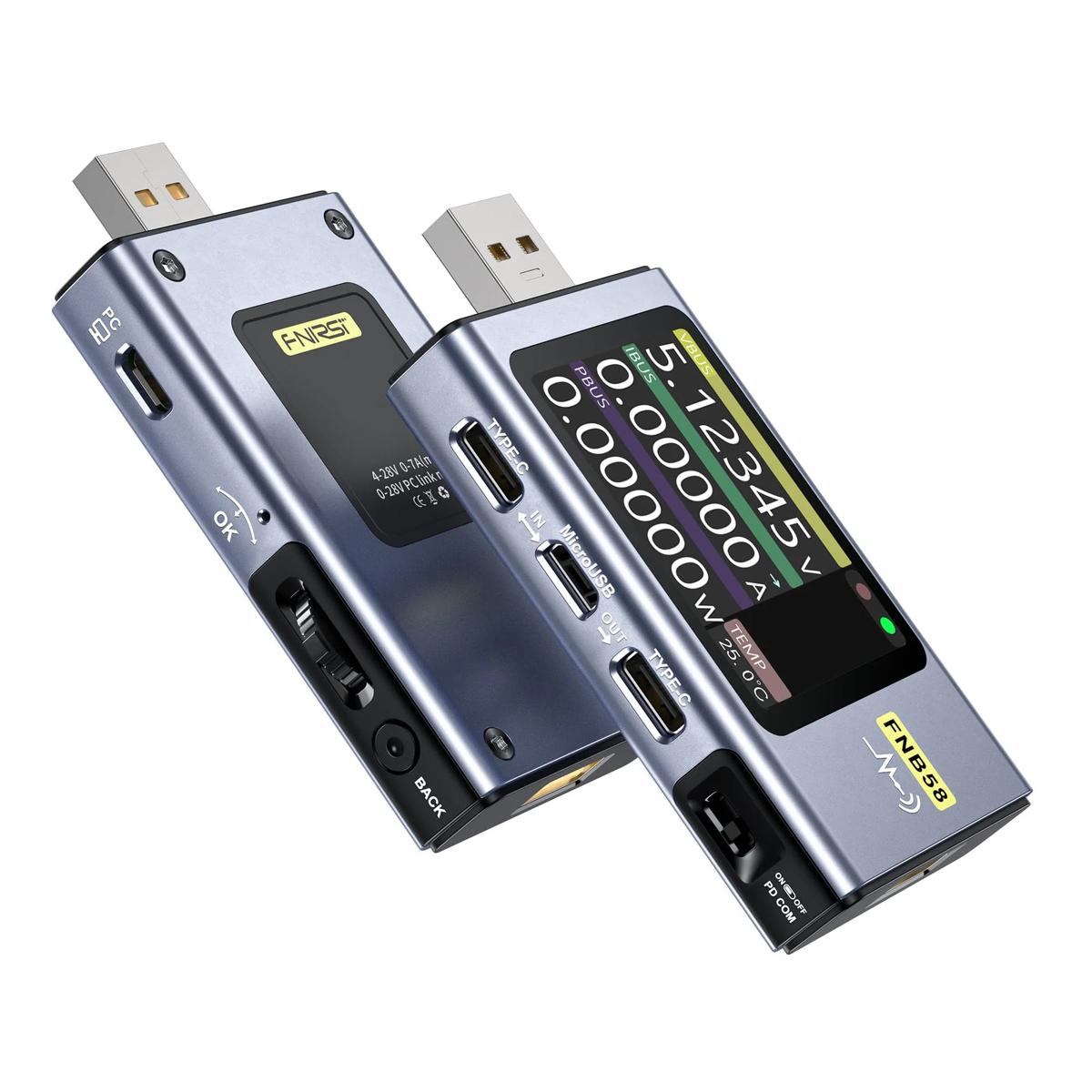FNIRSI USB tester φόρτισης FNB58 | eLabstore.gr FNIRSI USB tester φόρτισης FNB58 | Εργαλεία | elabstore.gr