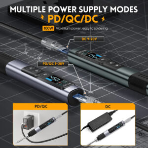 FNIRSI κολλητήρι HS-02B, 100W, 100~450 °C | Εργαλεία | elabstore.gr