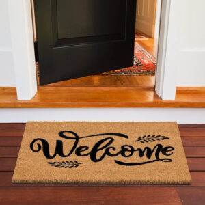 HOME USE πατάκι εισόδου HUH-0204, αντιολισθητικό, 60x40cm, 8mm πάχος, καφέ | Οικιακός εξοπλισμός | elabstore.gr