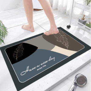 HOME USE πατάκι μπάνιου HUH-0214, αντιολισθητικό, 80x50cm, 3.5mm πάχος, πολύχρωμο | Οικιακός εξοπλισμός | elabstore.gr