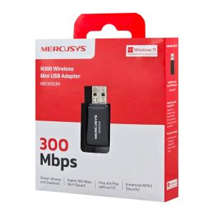 MERCUSYS ασύρματος USB αντάπτορας δικτύου MW300UM, 300Mbps, Ver 4.0 | eLabstore.gr