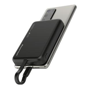 POWERTECH power bank PT-1376 με καλώδιο, 10000mah, magnetic wireless, 20W, μαύρο | Αξεσουάρ κινητών | elabstore.gr