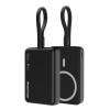 POWERTECH power bank PT-1376 με καλώδιο, 10000mah, magnetic wireless, 20W, μαύρο | Αξεσουάρ κινητών | elabstore.gr