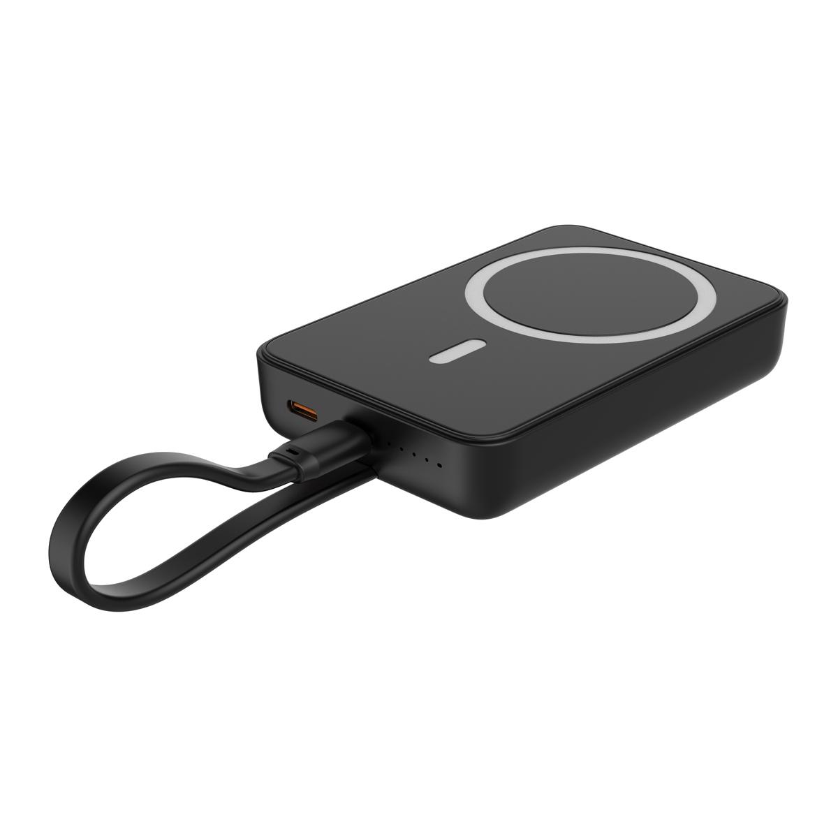 POWERTECH power bank PT-1376 με καλώδιο, 10000mah, magnetic wireless, 20W, μαύρο | eLabstore.gr POWERTECH power bank PT-1376 με καλώδιο, 10000mah, magnetic wireless, 20W, μαύρο | Αξεσουάρ κινητών | elabstore.gr