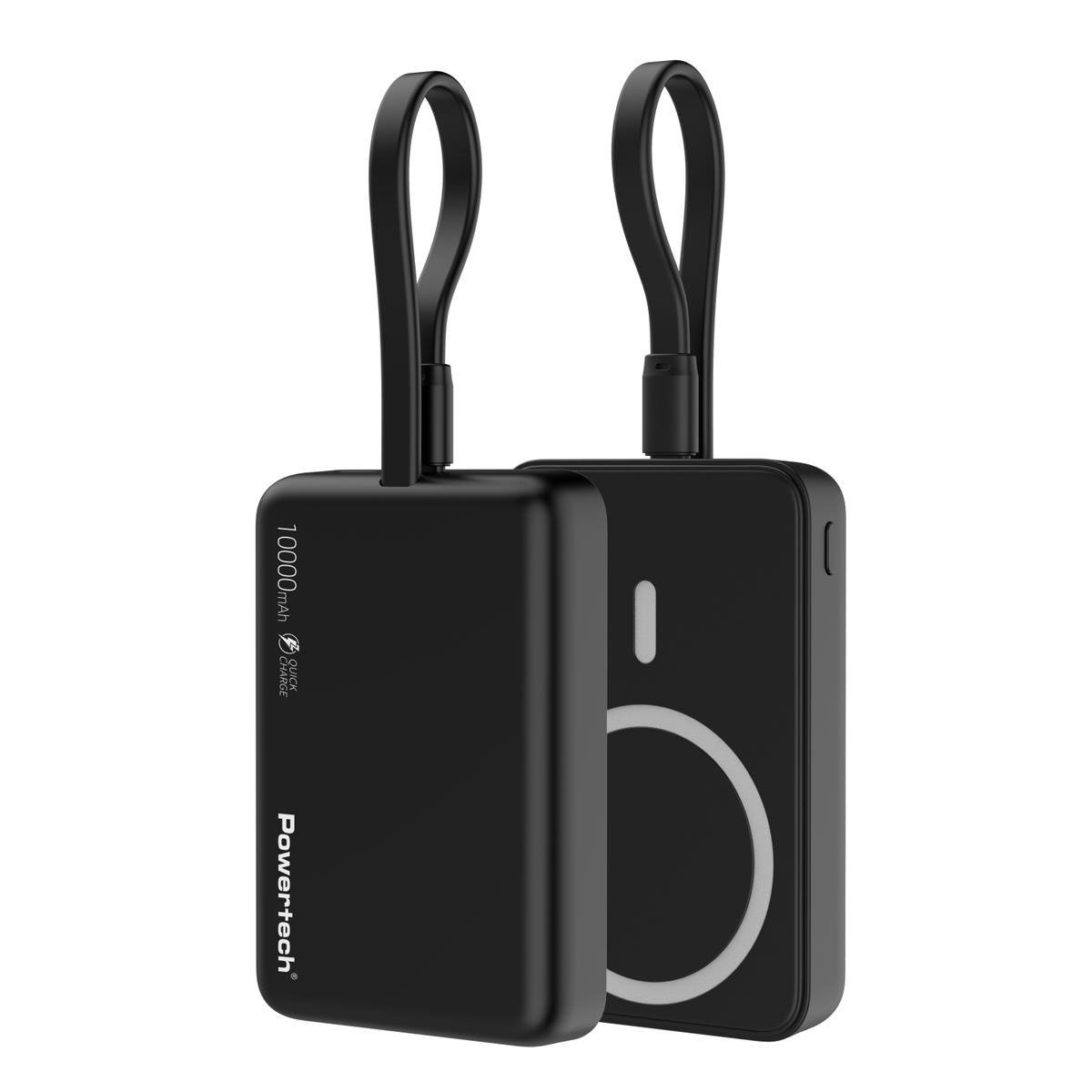 POWERTECH power bank PT-1376 με καλώδιο, 10000mah, magnetic wireless, 20W, μαύρο | eLabstore.gr POWERTECH power bank PT-1376 με καλώδιο, 10000mah, magnetic wireless, 20W, μαύρο | Αξεσουάρ κινητών | elabstore.gr