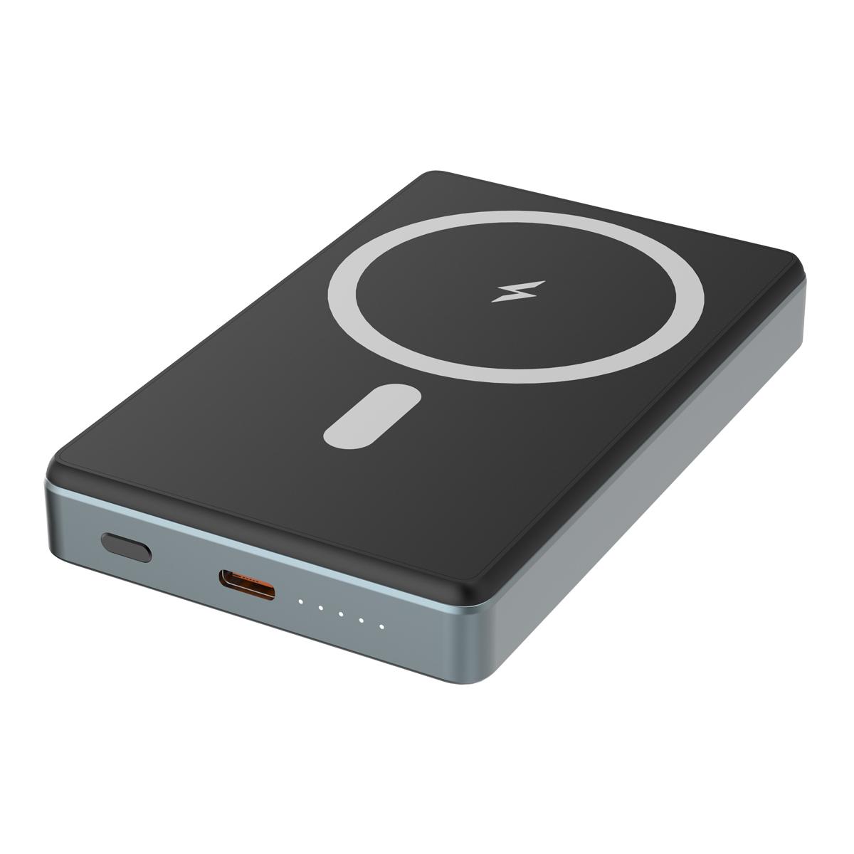 POWERTECH power bank PT-1377, 10000mah, magnetic wireless, 20W, γκρι | eLabstore.gr POWERTECH power bank PT-1377, 10000mah, magnetic wireless, 20W, γκρι | Αξεσουάρ κινητών | elabstore.gr