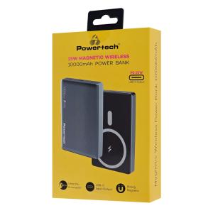 POWERTECH power bank PT-1377, 10000mah, magnetic wireless, 20W, γκρι | eLabstore.gr POWERTECH power bank PT-1377, 10000mah, magnetic wireless, 20W, γκρι | Αξεσουάρ κινητών | elabstore.gr