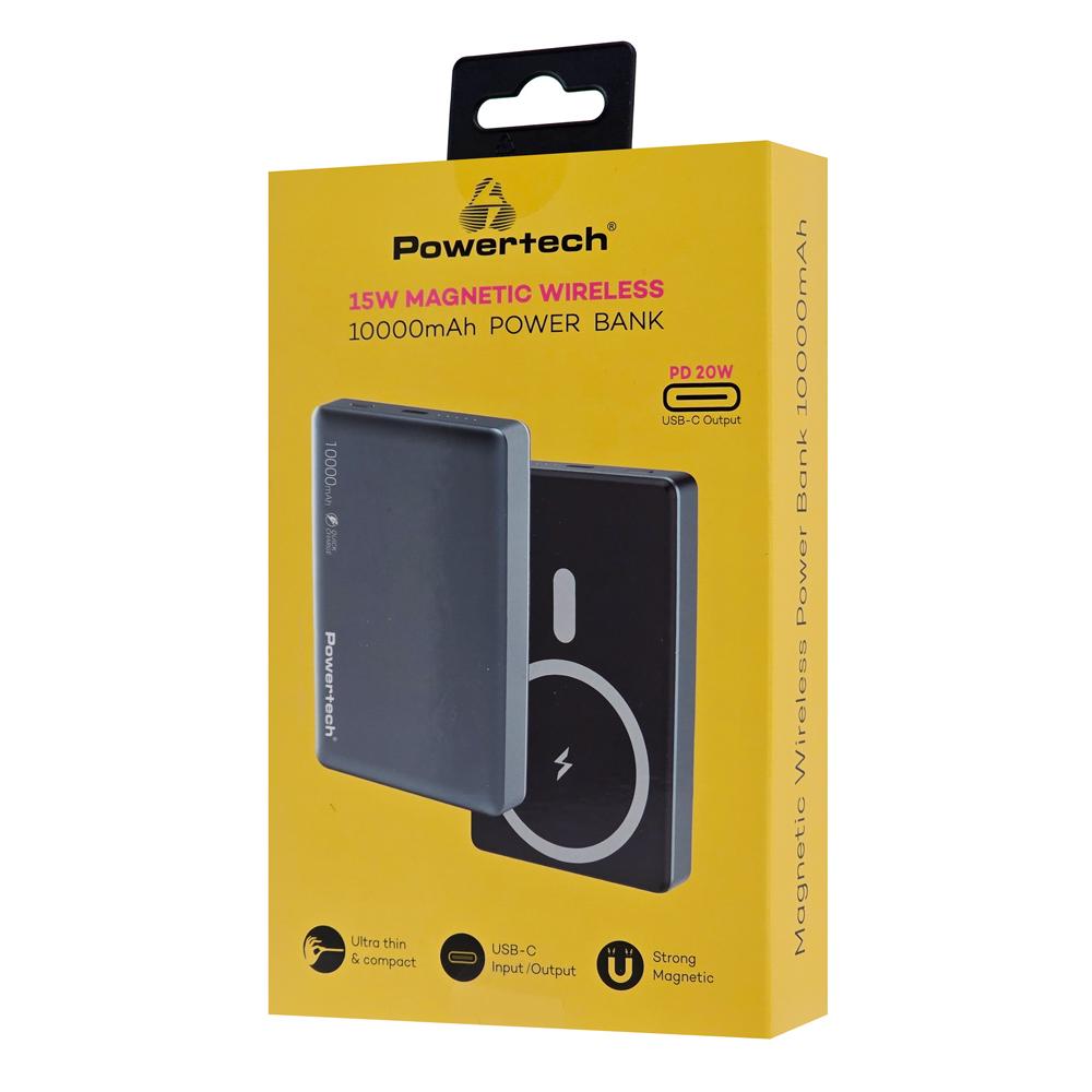 POWERTECH power bank PT-1377, 10000mah, magnetic wireless, 20W, γκρι | eLabstore.gr POWERTECH power bank PT-1377, 10000mah, magnetic wireless, 20W, γκρι | Αξεσουάρ κινητών | elabstore.gr