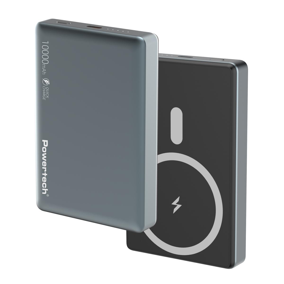 POWERTECH power bank PT-1377, 10000mah, magnetic wireless, 20W, γκρι | eLabstore.gr POWERTECH power bank PT-1377, 10000mah, magnetic wireless, 20W, γκρι | Αξεσουάρ κινητών | elabstore.gr