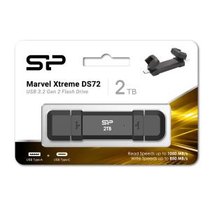 SILICON POWER εξωτερικός SSD Marvel Xtreme DS72, USB-C/USB 3.2, 2TB, μαύρο | PC & Αναβάθμιση | elabstore.gr