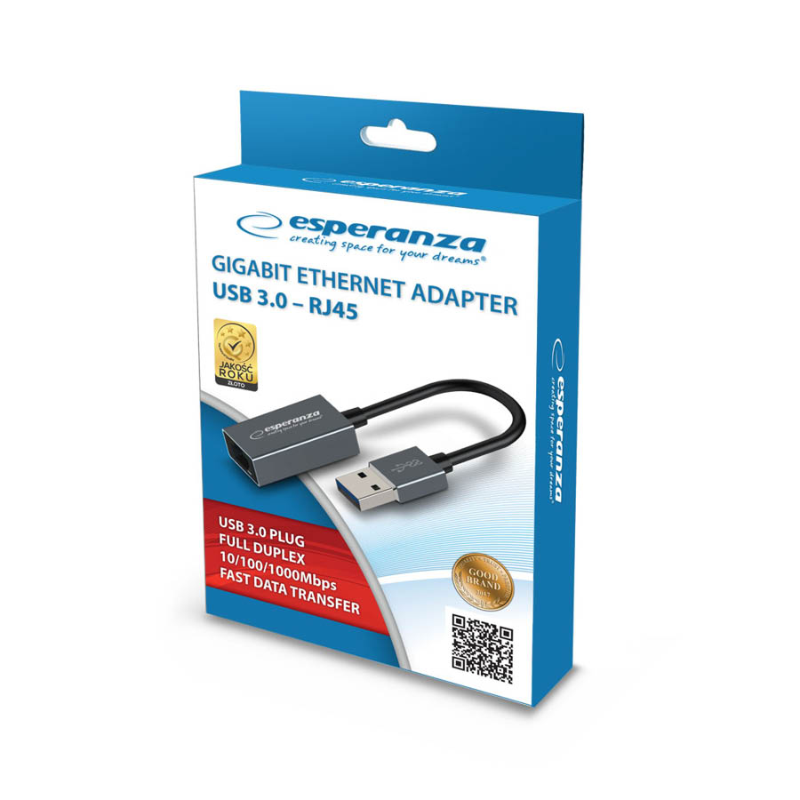 Adaptor USB3.0 to LAN 10/100/1000Mbps ENA101 | eLabstore.gr Adaptor USB3.0 to LAN 10/100/1000Mbps ENA101 | Περιφερειακά | elabstore.gr