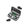 Ακουστικό In-ear Bluetooth Wireless earphones noice cancelling ANC, ENC με docking station F9-5 μαύρ | Περιφερειακά | elabstore.gr