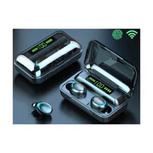 Ακουστικό In-ear Bluetooth Wireless earphones noice cancelling ANC, ENC με docking station F9-5 μαύρ | eLabstore.gr Ακουστικό In-ear Bluetooth Wireless earphones noice cancelling ANC, ENC με docking station F9-5 μαύρ | Περιφερειακά | elabstore.gr