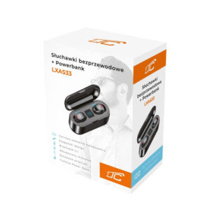 LTC Ακουστικό In-ear Bluetooth Wireless earphones με docking station powerbank LXAS33 μαύρο | Περιφερειακά | elabstore.gr