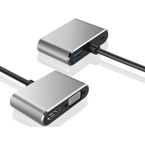 Adaptor USB-C Male σε HDMI 4K, VGA και USB 3.0 HUB με τροφοδοσία | eLabstore.gr Adaptor USB-C Male σε HDMI 4K, VGA και USB 3.0 HUB με τροφοδοσία | Αξεσουάρ | elabstore.gr