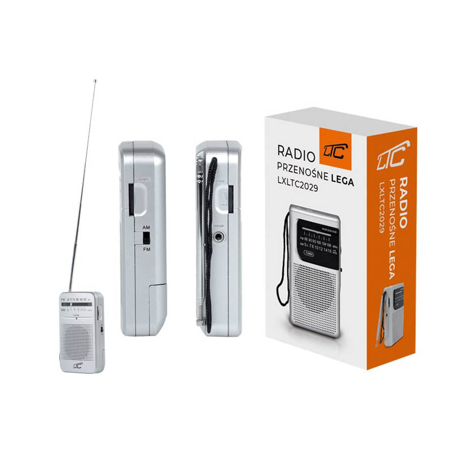 LTC LEGA Small Pocket Portable Radio, AM/FM/AUX Silver | eLabstore.gr LTC LEGA Small Pocket Portable Radio, AM/FM/AUX Silver | Εικόνα/Ήχος | elabstore.gr