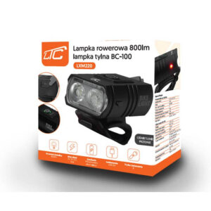 Σετ φώτα ποδηλάτου μπροστά-πίσω 800LM BC-100 LXM220 | eLabstore.gr Σετ φώτα ποδηλάτου μπροστά-πίσω 800LM BC-100 LXM220 | Φωτισμός | elabstore.gr
