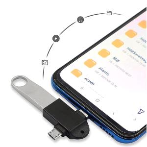 POWERTECH αντάπτορας USB σε USB-C & micro USB CAB-UC090, 5Gbps, μαύρος | Καλώδια - Αντάπτορες | elabstore.gr