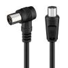 POWERTECH καλώδιο κεραίας RF αρσενικό - RF θηλυκό CAB-V041, γωνιακό, μαύρο, 1.5m | eLabstore.gr POWERTECH καλώδιο κεραίας RF αρσενικό - RF θηλυκό CAB-V041, γωνιακό, μαύρο, 1.5m | Καλώδια - Αντάπτορες | elabstore.gr