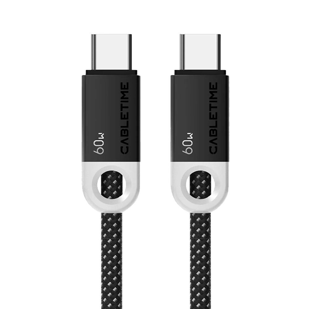 CABLETIME καλώδιο USB-C CT-CM60-PBW, 60W PD, 480Mbps, 1m, μαύρο | eLabstore.gr CABLETIME καλώδιο USB-C CT-CM60-PBW, 60W PD, 480Mbps, 1m, μαύρο | Καλώδια - Αντάπτορες | elabstore.gr