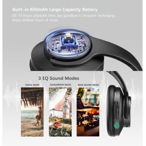 DOQAUS headphones DESIGN 1, ασύρματα & ενσύρματα, Φ40mm, 600mAh, μαύρα/καφέ | Αξεσουάρ κινητών | elabstore.gr