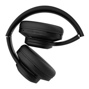 DOQAUS headphones DESIGN 2, ασύρματα & ενσύρματα, Φ40mm, 600mAh, μαύρα | Αξεσουάρ κινητών | elabstore.gr