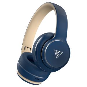 DOQAUS headphones DESIGN 3, ασύρματα & ενσύρματα, Φ40mm, 600mAh, μπλε | Αξεσουάρ κινητών | elabstore.gr