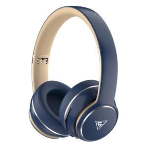 DOQAUS headphones DESIGN 3, ασύρματα & ενσύρματα, Φ40mm, 600mAh, μπλε | Αξεσουάρ κινητών | elabstore.gr