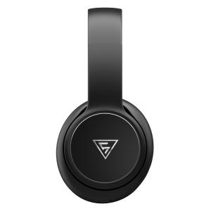 DOQAUS headphones DESIGN 3, ασύρματα & ενσύρματα, Φ40mm, 600mAh, μαύρα/καφέ | Αξεσουάρ κινητών | elabstore.gr