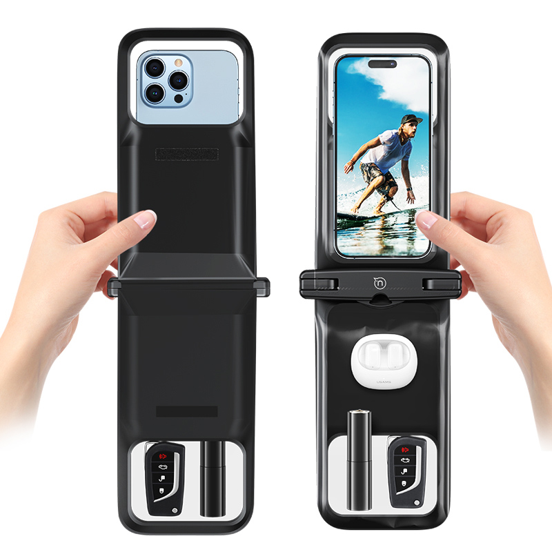 USAMS αδιάβροχη θήκη smartphone YD014 με 2 διαμερίσματα, έως 7", IP68, μαύρη | eLabstore.gr USAMS αδιάβροχη θήκη smartphone YD014 με 2 διαμερίσματα, έως 7", IP68, μαύρη | Αξεσουάρ κινητών | elabstore.gr