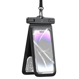 USAMS αδιάβροχη θήκη smartphone YD014 με 2 διαμερίσματα, έως 7", IP68, μαύρη | Αξεσουάρ κινητών | elabstore.gr
