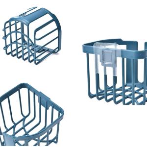 HOME USE επιτοίχια χαρτοθήκη μπάνιου HUH-0220 με αυτοκόλλητο, 11x14x13.5cm, μπλε | Οικιακός εξοπλισμός | elabstore.gr