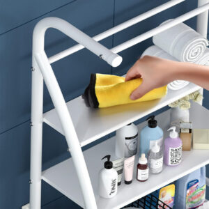 HOME USE ραφιέρα μπάνιου HUH-0222 με 3 ράφια, μεταλλική, 65x25x175cm, λευκή | eLabstore.gr HOME USE ραφιέρα μπάνιου HUH-0222 με 3 ράφια, μεταλλική, 65x25x175cm, λευκή | Οικιακός εξοπλισμός | elabstore.gr