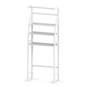 HOME USE ραφιέρα μπάνιου HUH-0222 με 3 ράφια, μεταλλική, 65x25x175cm, λευκή | Οικιακός εξοπλισμός | elabstore.gr