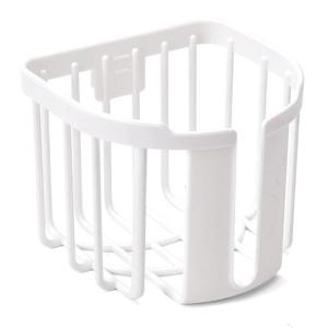 HOME USE επιτοίχια χαρτοθήκη μπάνιου HUH-0223 με αυτοκόλλητο, 11x14x13.5cm, λευκή | Οικιακός εξοπλισμός | elabstore.gr
