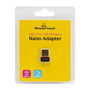 POWERTECH ασύρματος USB αντάπτορας δικτύου PT-1384, 150Mbps WiFi | Δικτυακά | elabstore.gr