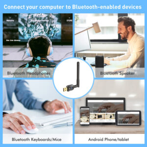 POWERTECH USB Bluetooth 5.4 αντάπτορας PT-1385 με εμβέλεια έως 100m | Δικτυακά | elabstore.gr