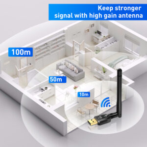 POWERTECH USB Bluetooth 5.4 αντάπτορας PT-1385 με εμβέλεια έως 100m | Δικτυακά | elabstore.gr