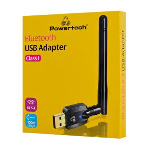 POWERTECH USB Bluetooth 5.4 αντάπτορας PT-1385 με εμβέλεια έως 100m | Δικτυακά | elabstore.gr