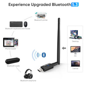 POWERTECH ασύρματος USB αντάπτορας δικτύου PT-1386, 900Mbps WiFi 6, Bluetooth 5.3 | Δικτυακά | elabstore.gr