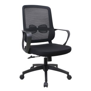 POWERTECH καρέκλα γραφείου PT-1391 με μπράτσα και ανάκλιση, ρυθμιζόμενο ύψος, μαύρη | Αναλώσιμα - Είδη Γραφείου | elabstore.gr